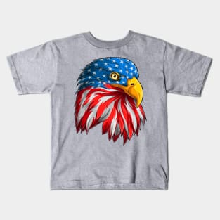 American Pride Bald Eagle Kids T-Shirt